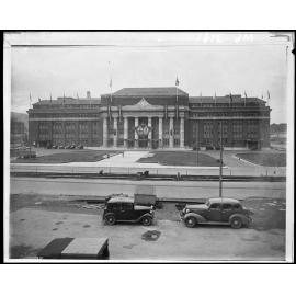 Coronation decorations for George VI , Railway Station, Bunny Street