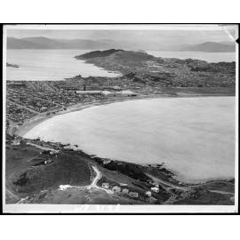 Elevated view of Lyall Bay, from Southgate