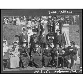 Early Settlers gathering, Newtown Park