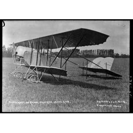 J W H Scotland's Caudron Biplane, Wigram, Christchurch