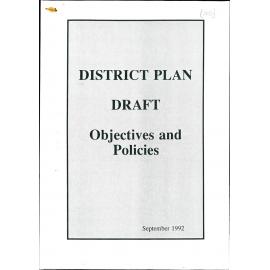 District Plan Preparation documents