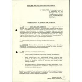 Proposed District Plan [1994] Submissions, Heritage - Folder 1
