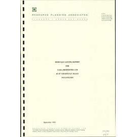 Proposed District Plan [1994] Submissions, Heritage - Folder 9