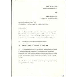 Proposed District Plan [1994] Submissions, Heritage - Folder 4
