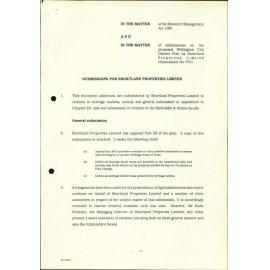 Proposed District Plan [1994] Submissions, Heritage - Folder 2