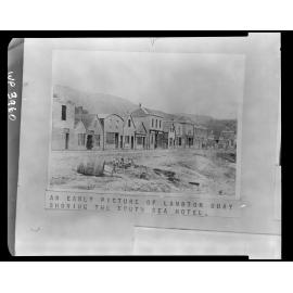 An Early Picture of Lambton Quay showing the South Sea Hotel
