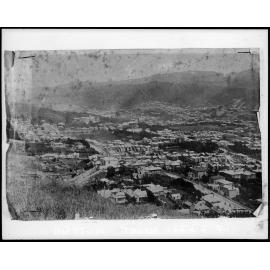 Suburbs of Te Aro / Mount Cook from lower slopes of Mount Cook