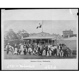 Group photograph of players at Newtown Green