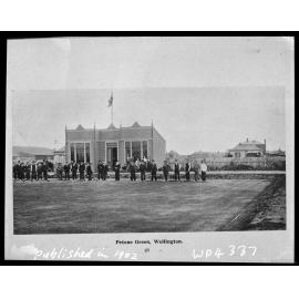 People bowling, Petone Green