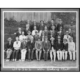 Group photograph of members of the Wellington Bowling Club