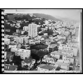 Elevated view of Aro Street Area and the Wellington Bowling Green