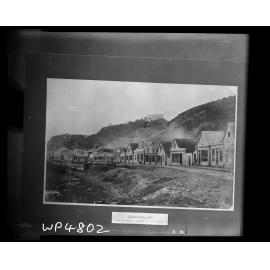 Lambton Quay, showing early attempts at reclamation