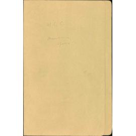 City Engineer's Summary and miscellaneous correspondence