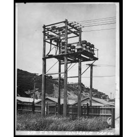 Terminal of overhead lines, Lonsdale Crescent, Rongotai
