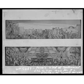 Panels used at Centennial Exhibition for New Zealand Electricity Supply Authority