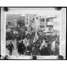Security Intelligence Service Demonstration March, Taranaki Street