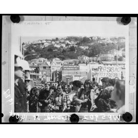 Security Intelligence Service Demonstration March, Taranaki Street