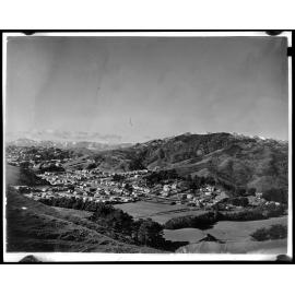 Elevated view of Karori