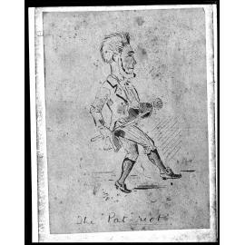 Caricature of Mayor W Hutchinson, 'The Pat-Riot.'