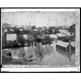 Tinakori Road in flood, Thorndon