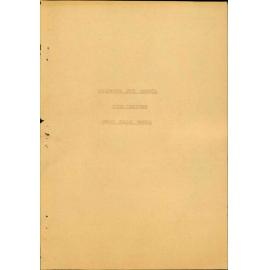 Works Committee, draft policy manual