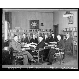 Johnsonville Town Board, group photograph in meeting room