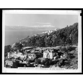 View of Wellington Harbour from above Oriental Bay, looking towards the Rimutakas