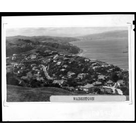 Elevated view of Wadestown, looking north towards Hutt Valley