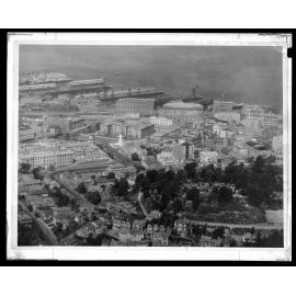 Aerial view of the Lambton Business District, from Tinakori Hill