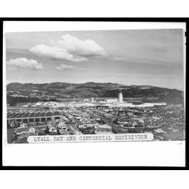 Elevated view of Lyall Bay and the Centennial Exhibition