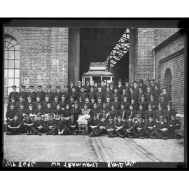 Group photograph of Wellington City Council Tramways Band