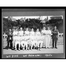 Cricket Team, Wellington City Council Tramways Department