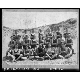 Wellington Tramways Football team training at Lyall Bay