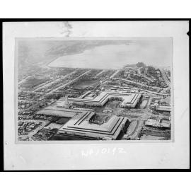 Aerial view of Centennial Exhibition, Evans Bay