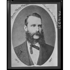 Portrait of Augustus Phillip Mason, Land Transfer Draughtsman, 1872-1887