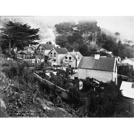 Site of proposed work for development of Bowen Street, area of wooden dwellings