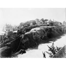 Work in progress, area of wooden dwellings