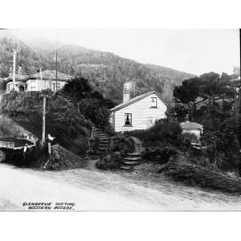 Work in progress, area of wooden dwellings