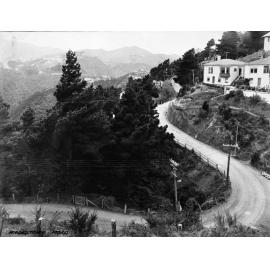 Elevated view of an unsealed Wadestown Road