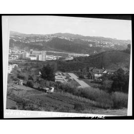 Elevated view of Ewart Hospital in Town Belt