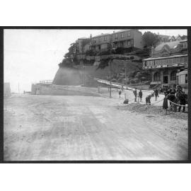 Intersection with Oriental Parade. Road improvements are in progress