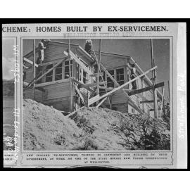 Ex servicemen building State houses in Wellington