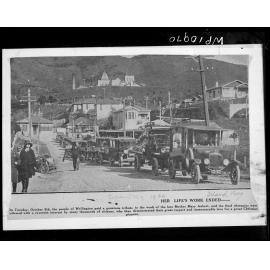 Funeral cortege of Mother Mary Aubert, Island Bay