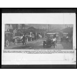 Queue of Taxis at Thorndon Railway Station