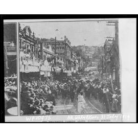 Procession for Peace and Humanity, passing along Manners Street
