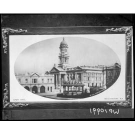 The Town Hall, copy of Muir and Moodie postcard