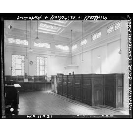 Interior of the National Bank, Courtenay Place