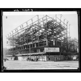 DIC department store under construction, steel structure