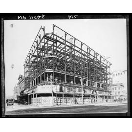 DIC department store under construction, steel structure