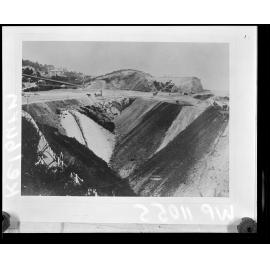 Creating Kelburn Park, gully being filled in to create flat playing area